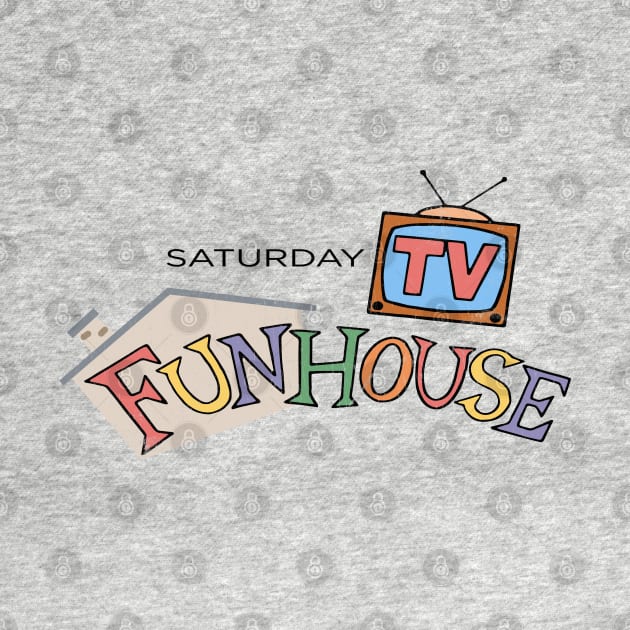 Saturday TV Funhouse - distressed vintage style SNL inspired by Kelly Design Company by KellyDesignCompany